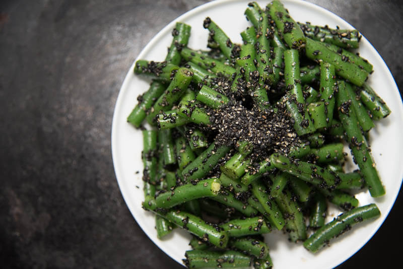 Japanese Side Dish | Green Bean Goma-ae (sesame soy dressing) – all day i  eat like a shark