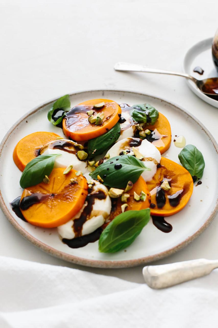 Persimmon Caprese Salad - Downshiftology