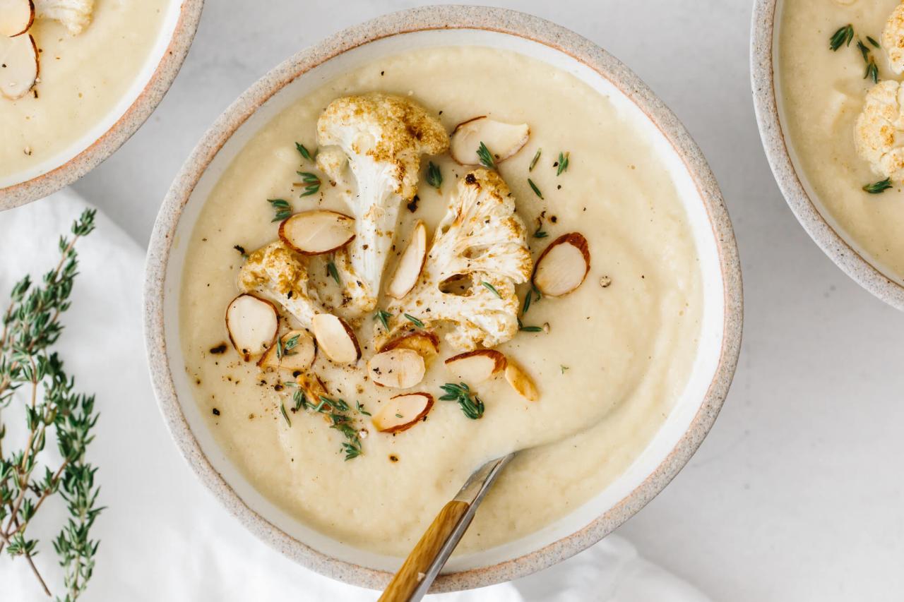 Roasted Cauliflower Soup - Downshiftology